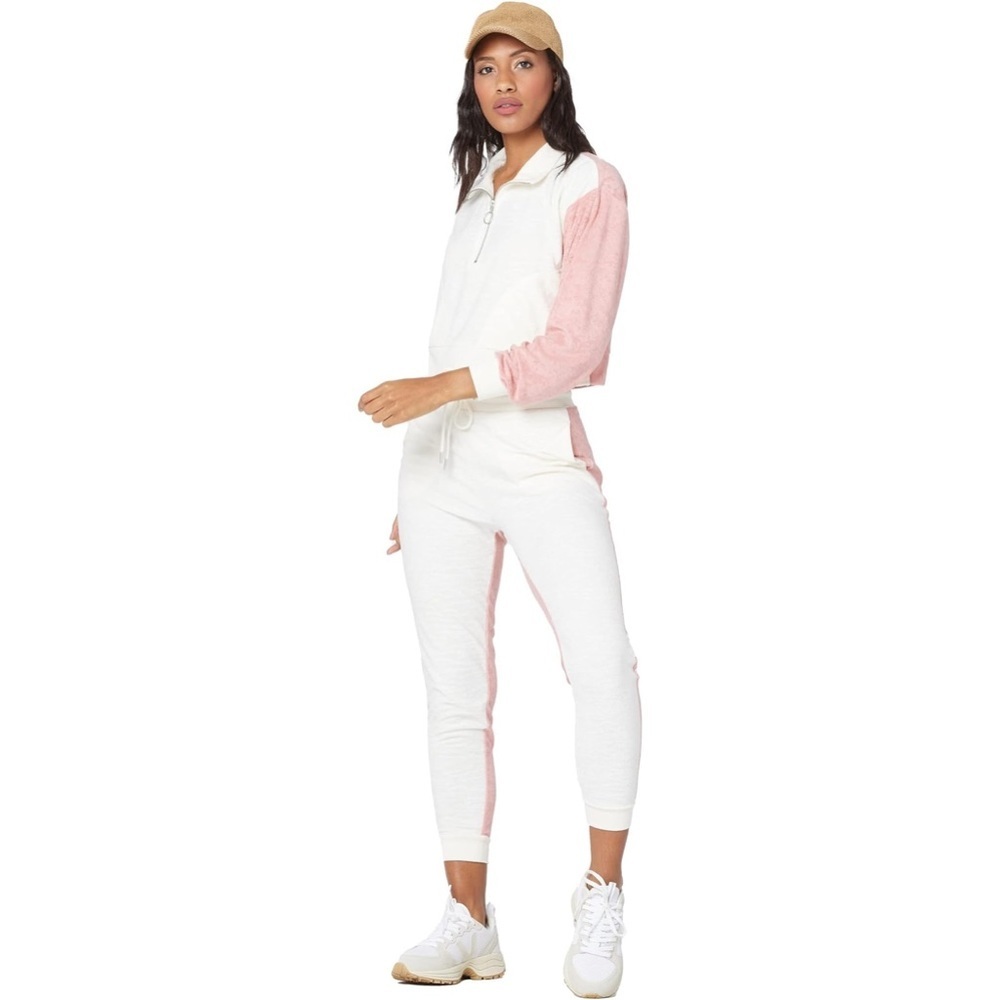 L*space Back At It Pants - size large - NWT (cream/peach)